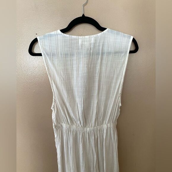 LSPACE Down The Line Cover Up in Cream sheer knot front beach swimwear Revolve - Picture 10 of 14